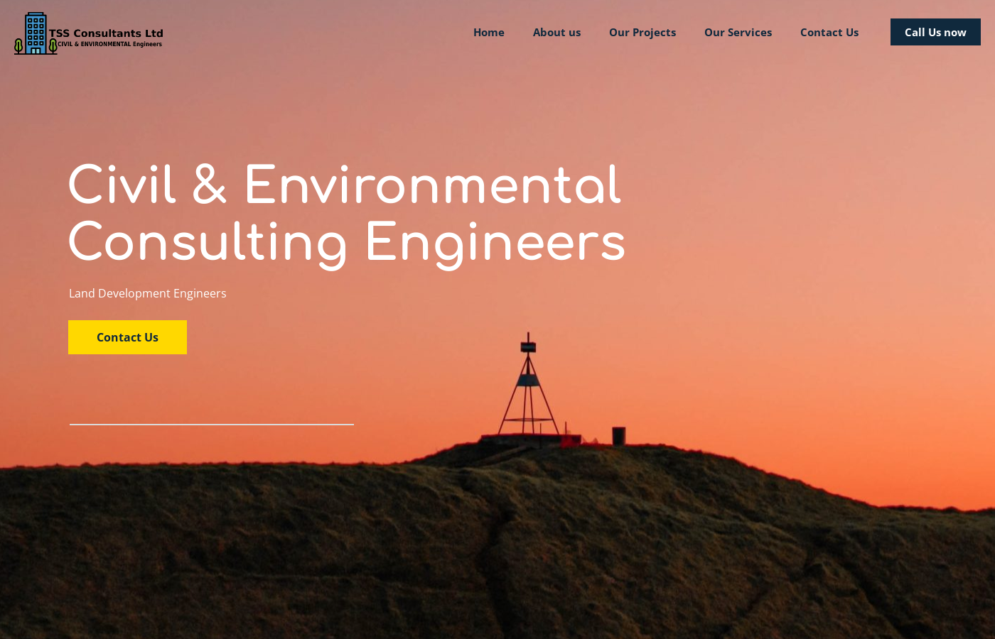 TSS Civil Engineers website screenshot